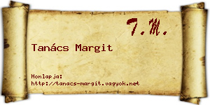 Tanács Margit névjegykártya
